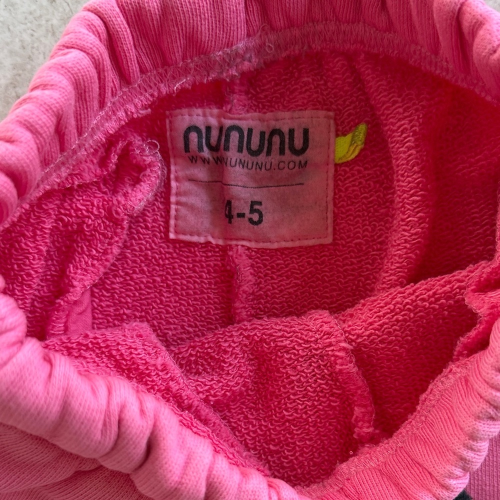 nununu Sprayed Smile Sweatpant Joggers sz 5-6 - Picture 7 of 8